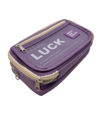 New Purple Large-Capacity Pencil Case