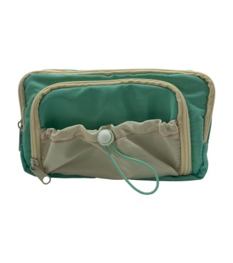 Green Pencil Case With Large Capacity And Simple Appearance