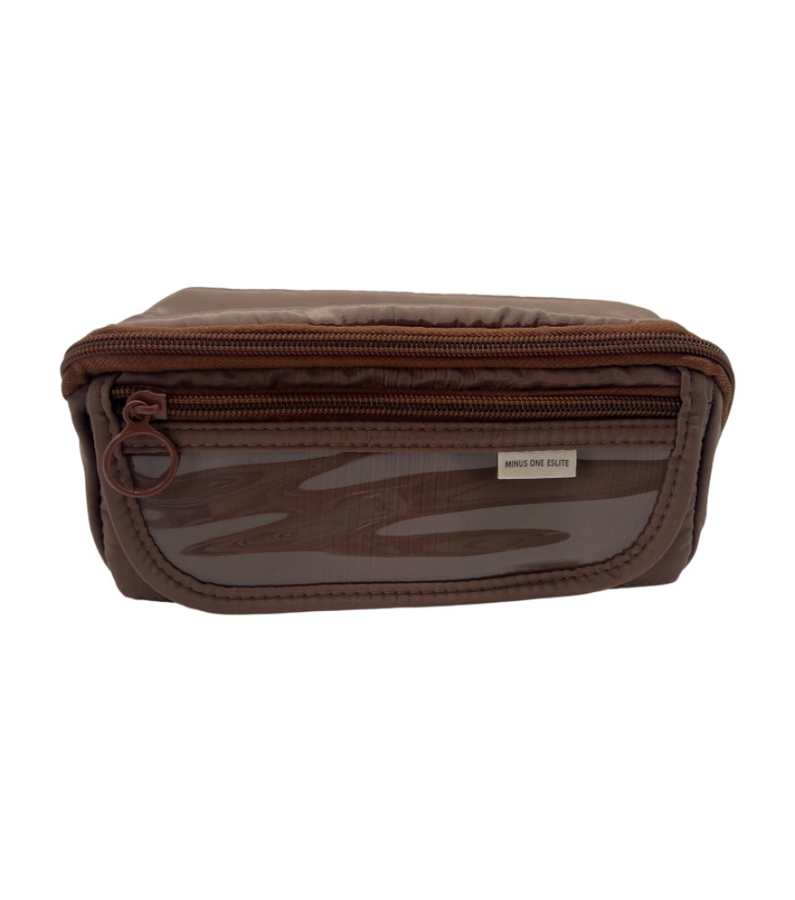 New Style Coffee Color High-End Pencil Case