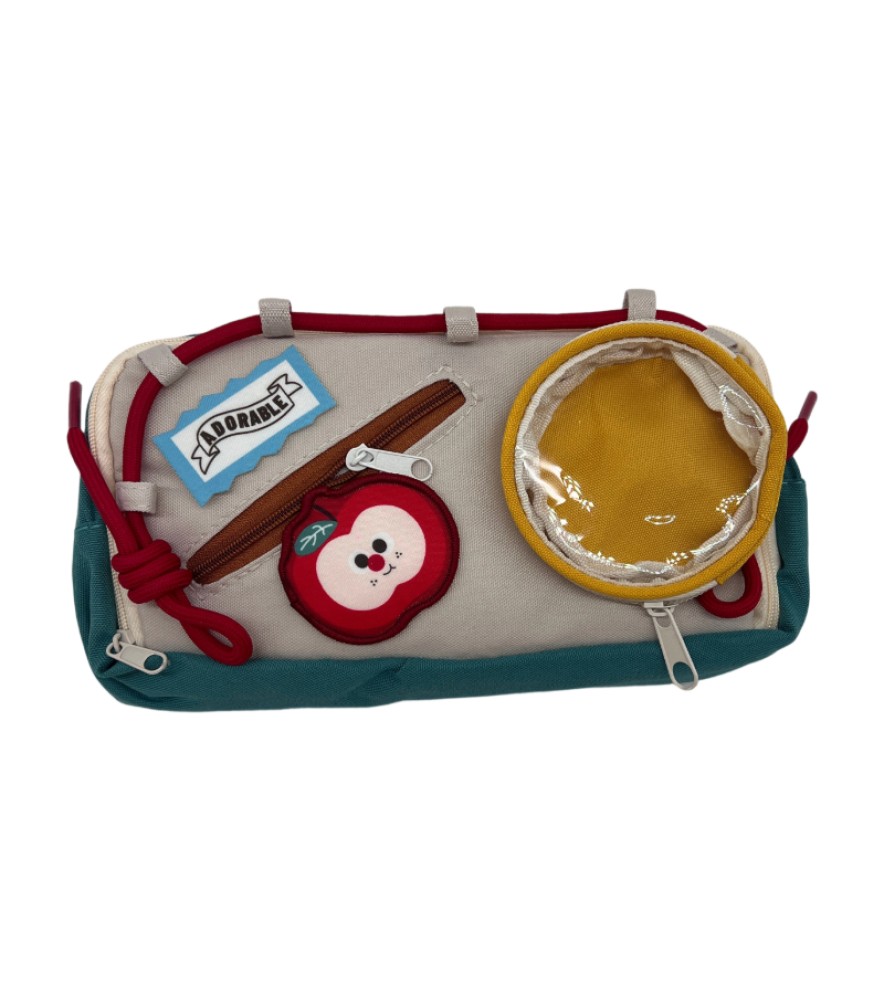 Contrast Color Drawstring - Red Apple *Doll Not Included