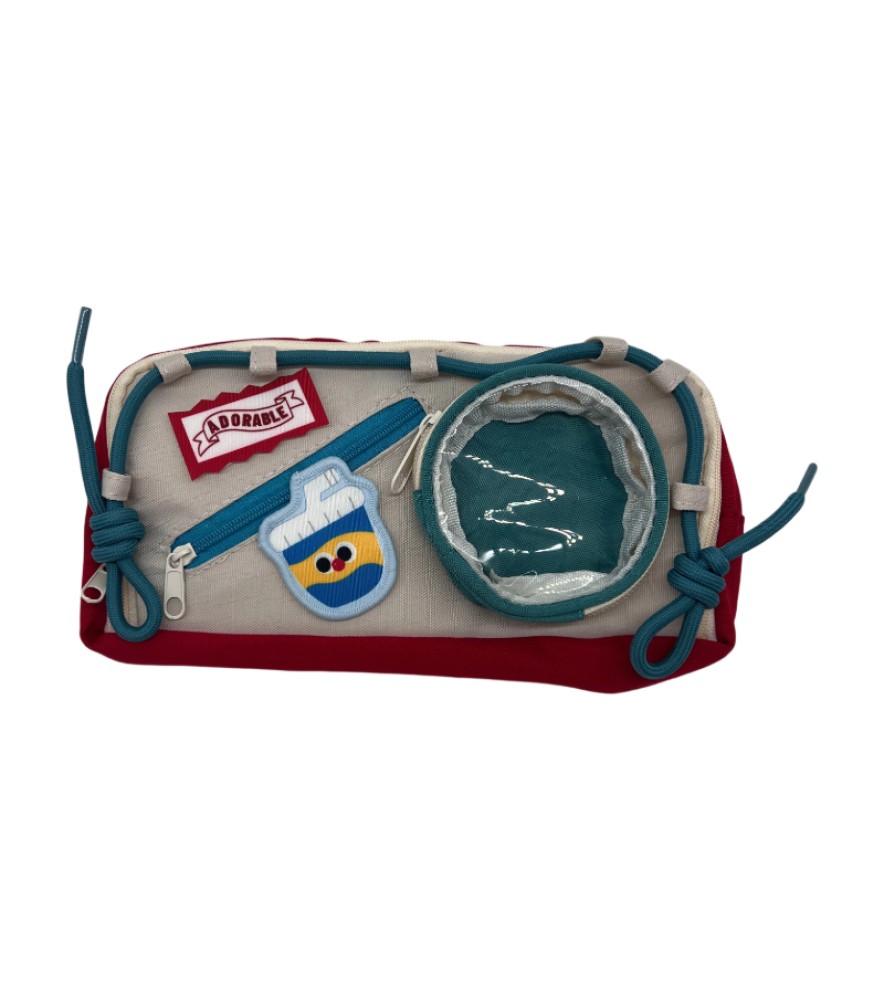 Contrast Color Drawstring - Milk Bear *Doll Not Included