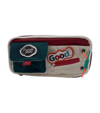 Multi-layer Pocket Pencil Case-Green