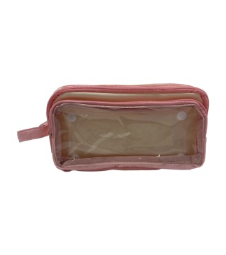 Detachable Contrast Color Pencil Case - Baking Soda