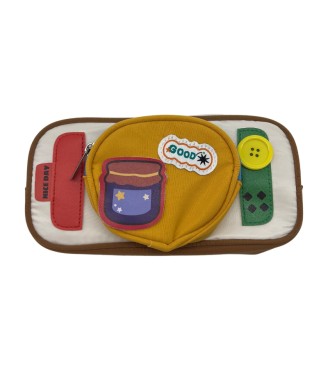 730 Button Pencil Case-Yellow
