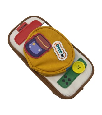 730 Button Pencil Case-Yellow